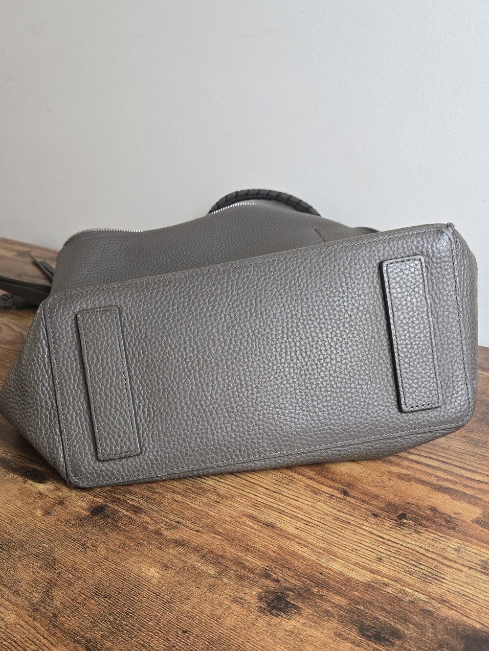 AllSaints Kita Women's Grey Leather Crossbody Bag Leather Shoulder Bag Euro Boho - Picture 5 of 12